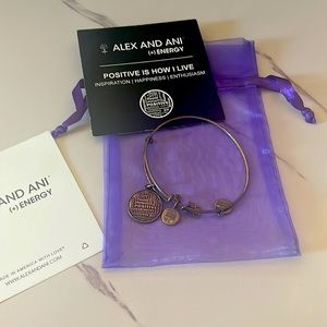 Alex and Ani Gold finish expandable bangle